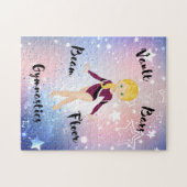 Puzzle Blonde étoilée, Yeux verts, Léotard bordeaux (Horizontal)