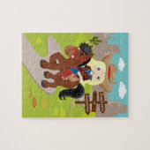 Puzzle Blonde personnalisées (Horizontal)