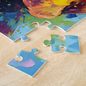 Puzzle Bloodhound coloré (Côté)