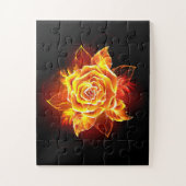 Puzzle Blooming Fire Rose (Vertical)