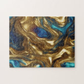 Puzzle Blu & Gold - (Horizontal)