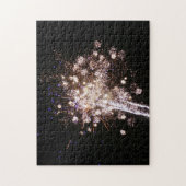 Puzzle Blue and White Fireworks (Vertical)