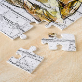 Puzzle Blue Betta Splendens, Poisson Siamais - Bric (Côté)