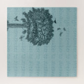 Puzzle Blue Birds Papillons Dream Tree (Horizontal)