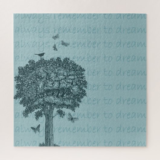 Puzzle Blue Birds Papillons Dream Tree (Vertical)