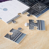 Puzzle Blue Dragonfly Botanical Watercolor (Côté)