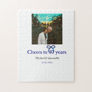 Puzzle Blue g bow salue à 40 ans mariage