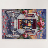 Puzzle Blue Heeler Dog Valentine's Day (Horizontal)