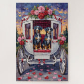 Puzzle Blue Heeler Dog Valentine's Day (Vertical)