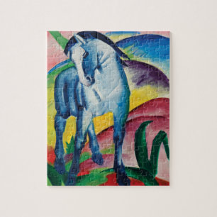 Puzzle Blue Horse I by Franz Marc
