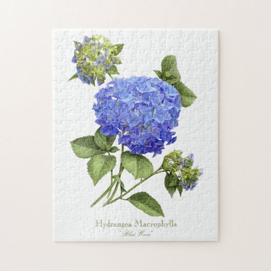 Puzzle Blue Hydrangeas (Vertical)