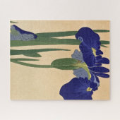 Puzzle Blue Irises par Ohara Koson (Horizontal)