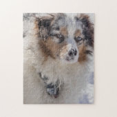 Puzzle Blue Merle Australian Shepherd (Vertical)