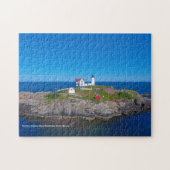 Puzzle Blue Ocean Retro Voyage Nubble Lighthouse (Horizontal)