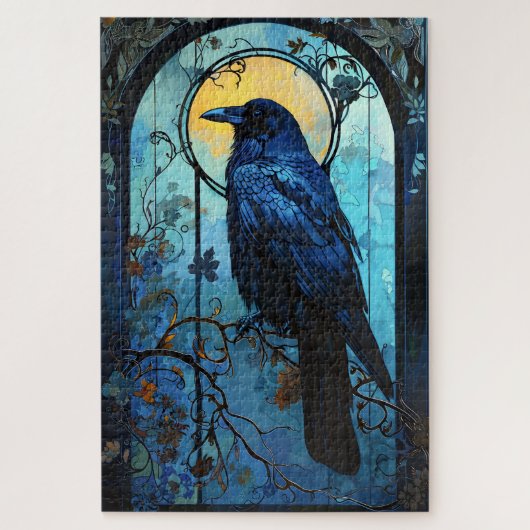 Puzzle Blue Raven (Vertical)