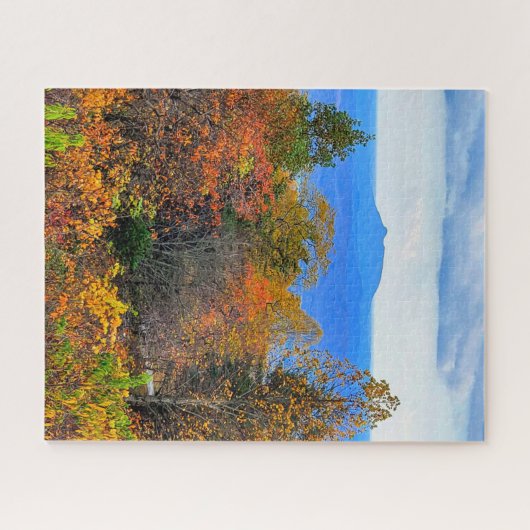 Puzzle Blue Ridge Parkway Fall Vue sur Pilot Mountain (Horizontal)