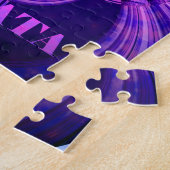 Puzzle Blue Sky Hakuna Matata Kenya Giraffe Tissé Art C (Côté)