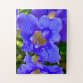Puzzle Blue Thunbergia Glory (Vertical)