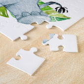 Puzzle Blue Watercolor Cute (Côté)