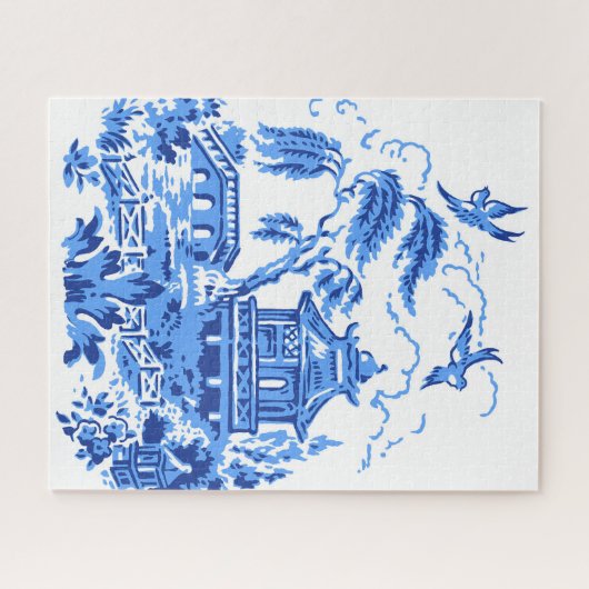 Puzzle Blue Willow Design (Horizontal)