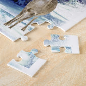 Puzzle Blue Winter Wonderland avec Doe Deer (Côté)