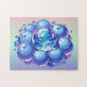 Puzzle Blueberry Earth Planet style de bande dessinée - (Horizontal)