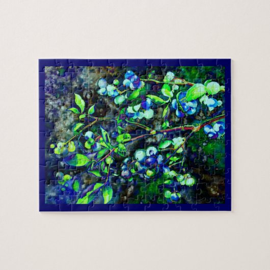 Puzzle Blueberry - teinte verte (Horizontal)