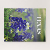 Puzzle Bluebonnets Fleurs Bleues Texas Texan Floral (Horizontal)