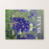 Puzzle Bluebonnets Fleurs Bleues Texas Texan Floral (Horizontal)
