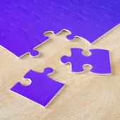 Puzzle Blues & Purple | Ombre moderne de dégradé de coule (Côté)