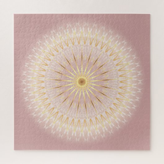 Puzzle Blush Gold Mandala (Vertical)