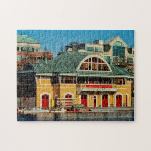 Puzzle Boathouse Cambridge Massachusetts. (Horizontal)
