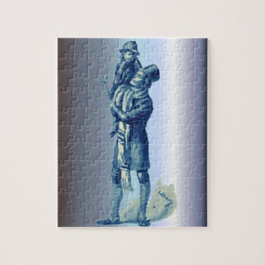 Puzzle Bob Cratchit tenant le chant de Noël minuscule de (Vertical)