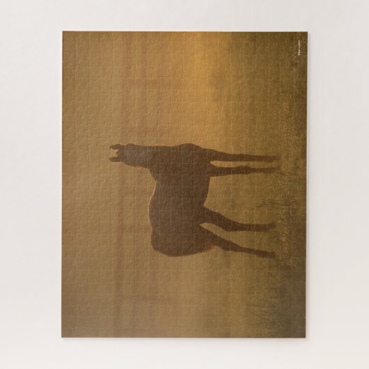 Puzzle Bob Langrish | Arabe debout Dans La Mist (Vertical)