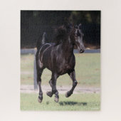 Puzzle Bob Langrish | Black Tennessee Walker Running (Vertical)