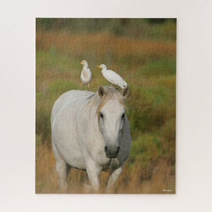 Puzzle Bob Langrish   Camargue gris avec deux oiseaux