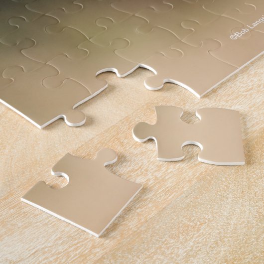 Puzzle Bob Langrish | Casque arabe châtaigner Mane Flow (Côté)