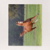 Puzzle Bob Langrish | Châtaignes Oldenburg Running (Vertical)