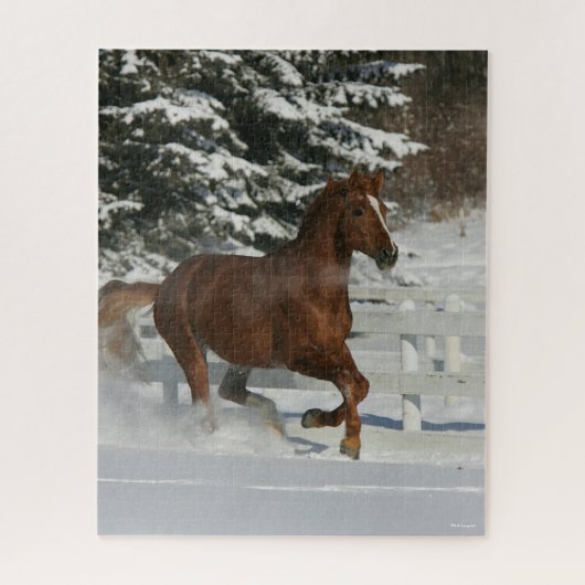 Puzzle Bob Langrish | Cheval De Châtaignes Courant Dans L (Vertical)