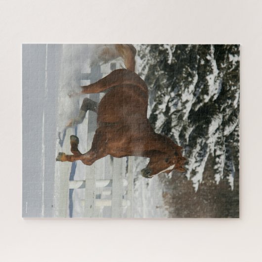 Puzzle Bob Langrish | Cheval De Châtaignes Courant Dans L (Horizontal)