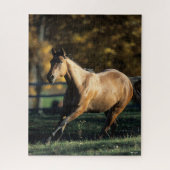 Puzzle Bob Langrish | Cheval Dun Quarter Courir (Vertical)