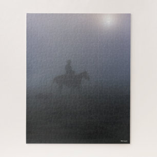 Puzzle Bob Langrish Cowboy À Rider En Mist Avec Chien