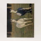 Puzzle Bob Langrish | Deux Arabes gris qui courent ensemb (Vertical)