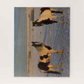 Puzzle Bob Langrish | Deux Chevaux De Peinture Dans La Ne (Vertical)