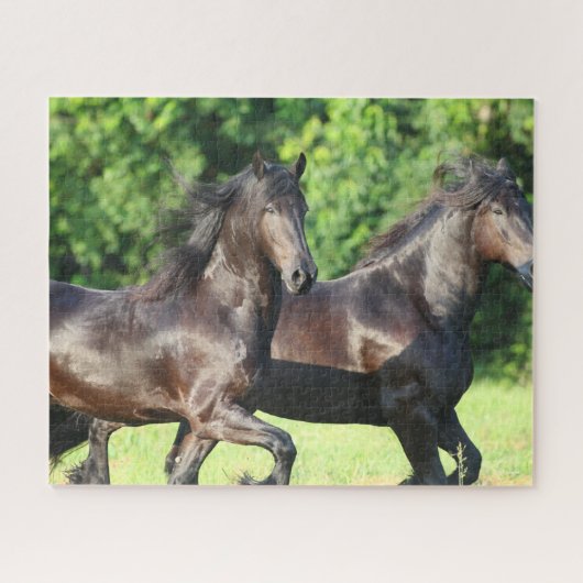 Puzzle Bob Langrish | Deux Frères Coureurs Ensemble (Horizontal)