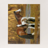 Puzzle Bob Langrish | Gypsy Vanner Mare et Foal Imaginair (Vertical)