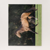 Puzzle Bob Langrish | Light Bay Lusitano Running (Vertical)