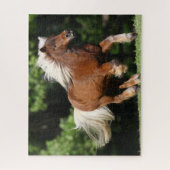 Puzzle Bob Langrish | Palomino Miniature Pony Running (Vertical)
