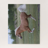 Puzzle Bob Langrish | Palomino Welsh Pony Running (Vertical)