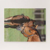 Puzzle Bob Langrish Quarter Cheval Mare et Foal Cuddin (Horizontal)